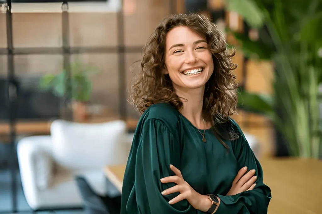 Confident person expressing their thoughts clearly during a conversation. - Stress Relief Therapies